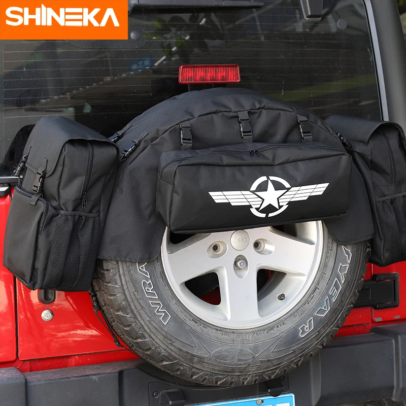 SHINEKA сумка для хранения и поддержания порядка Jeep Wrangler JK TJ JL YJ CJ 1987-2021 запасная шин