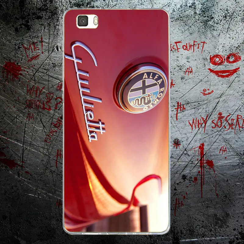 Silicone for Huawei P8 P9 P10 P20 Mate 10 Pro Y5 Y6 II Y7 Honor 6X 7X 9 Lite Soft TPU Phone Cases Hot Super Car Alfa Romeo Logo | Мобильные