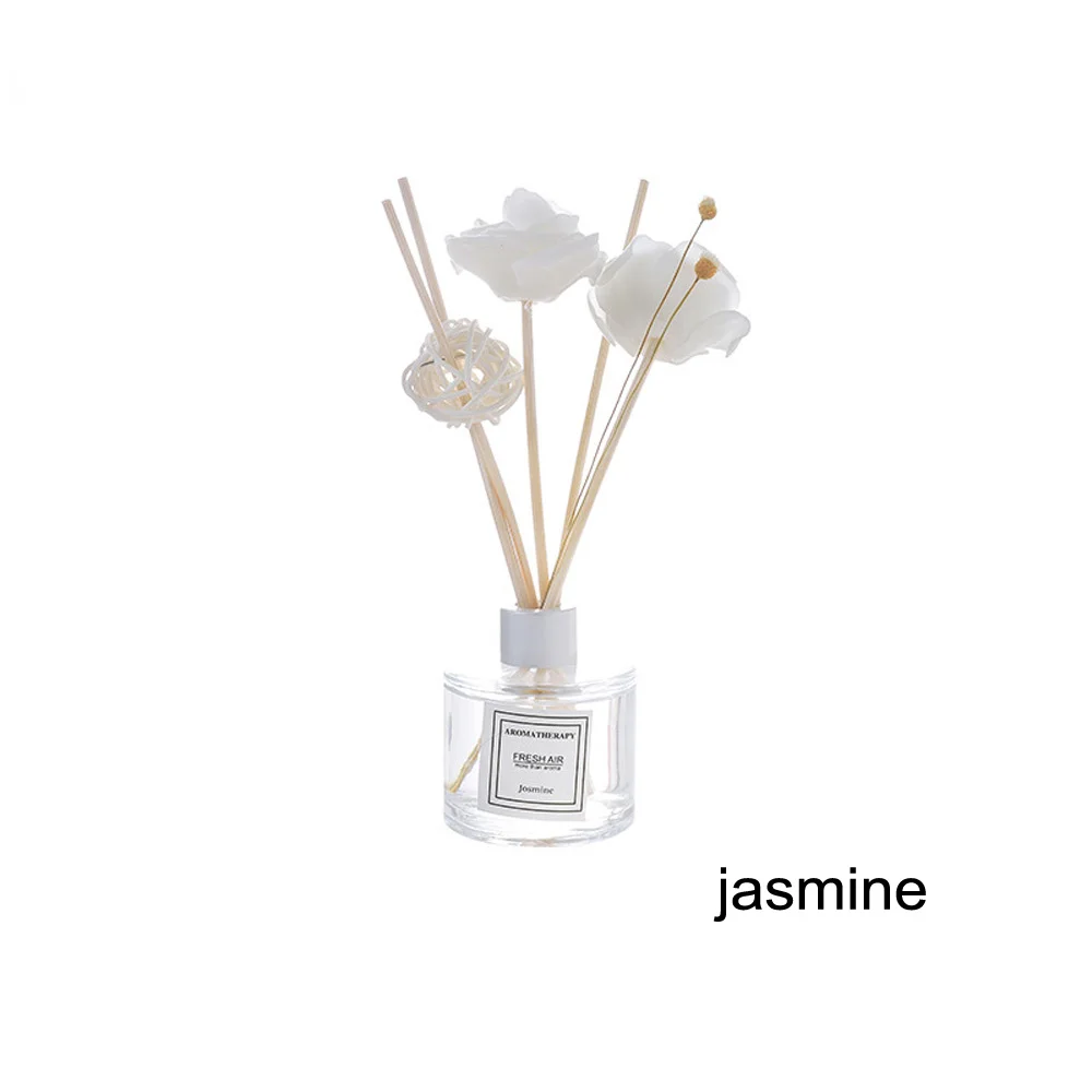 Jasmine Стеклянный флакон для домашнего аромата, Ароматический диффузор для эфирных масел, ароматизатор, ароматизатор для эфирных масел, освежитель воздуха для дома - Цвет: Jasmine