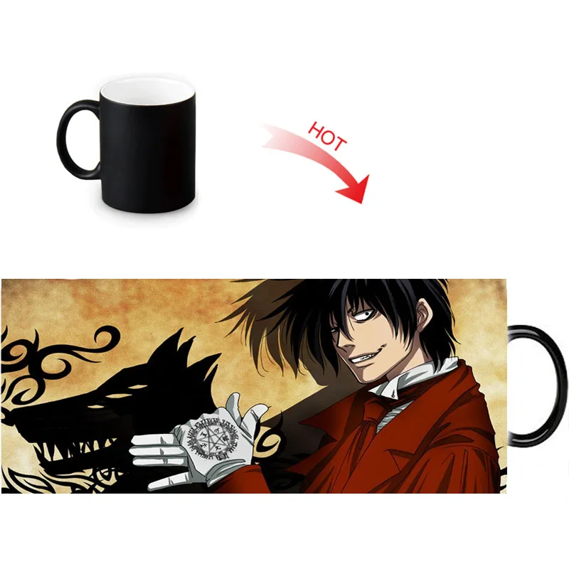 Волшебная керамическая кружка Hellsing термочувствительные Меняющие цвет кружки