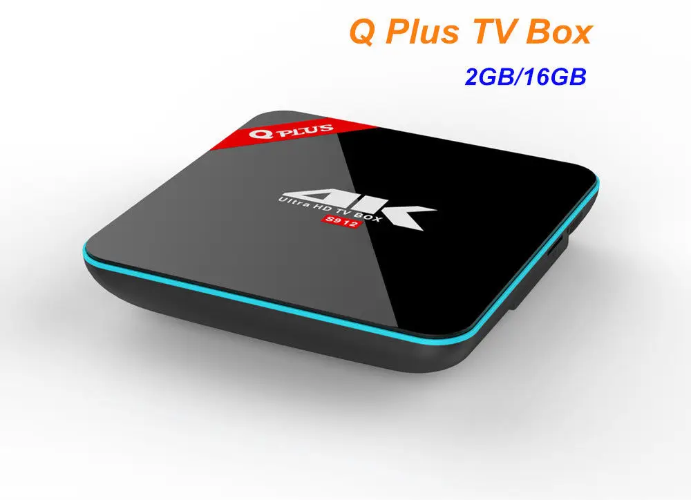 ТВ приставка Q Plus на Android 6 0 с восьмиядерным процессором Amlogic S912 2 ГБ/16 ГБ двойным Wi Fi