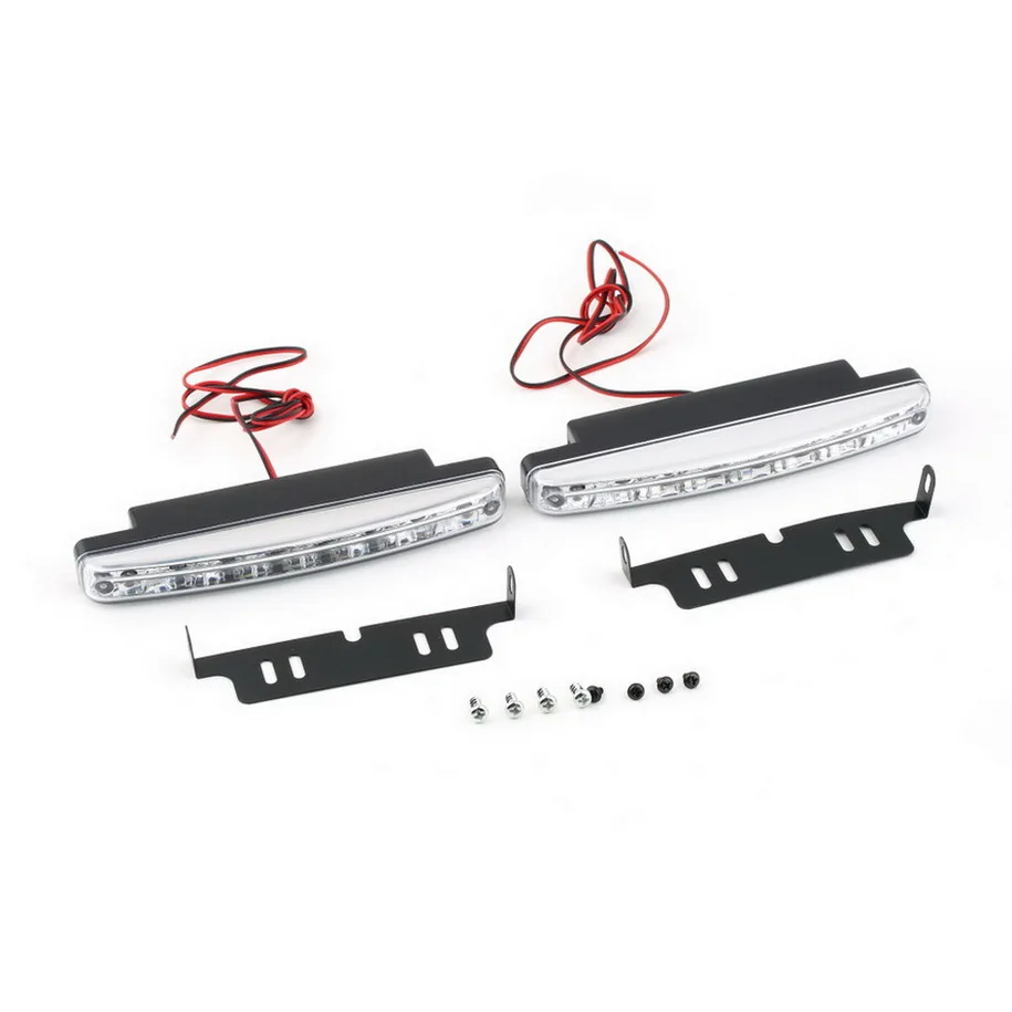 2x8 светодиодный супер яркий автомобиль DRL дневные ходовые огни дневной свет
