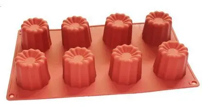 Силиконовая форма для выпечки тортов маффины желе 8 полости 2x2 дюйма|cake baking|molde