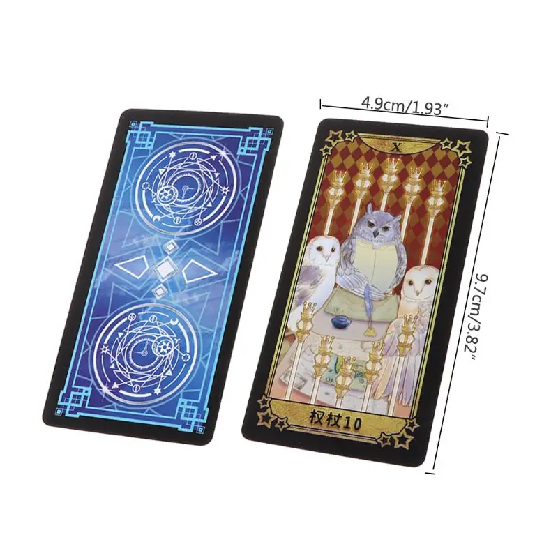 

78 Cards/1Set Student Tarot Cards Colorful Box Packaging Mysterious Divination Astrology Board Game Accessories