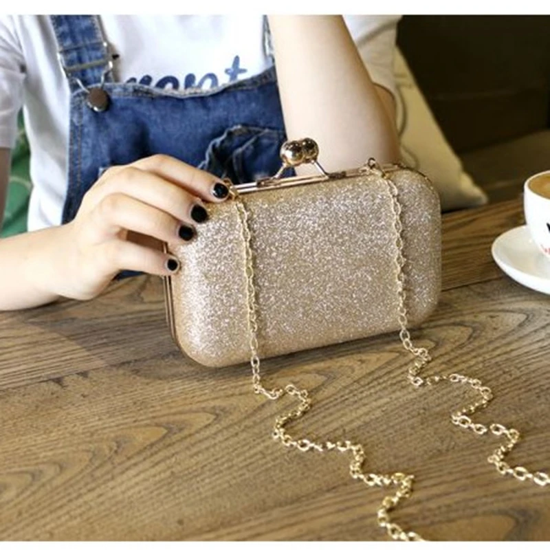 BERNO Fly/Новая Брендовая женская вечерняя сумочка золотистые блестящие сумки клатч