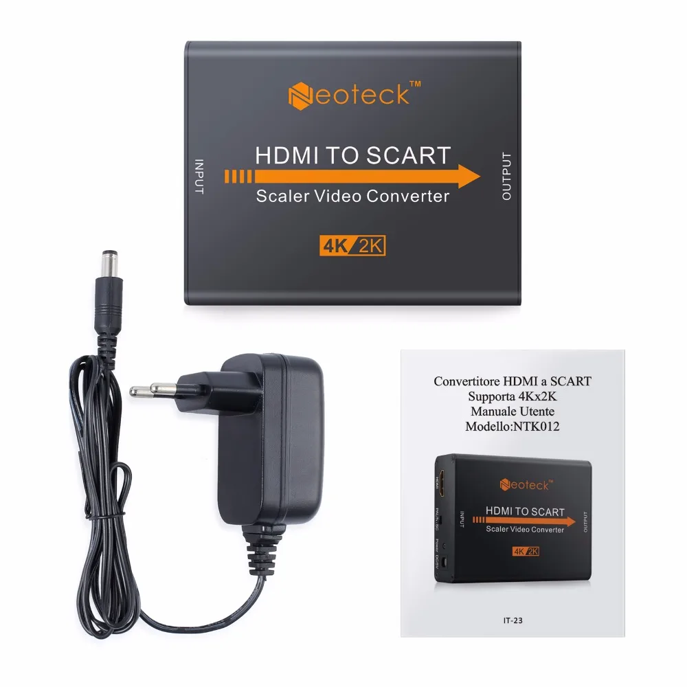 Neoteck 4 к x 2 к HDMI к SCART конвертер адаптер Цифровой Видео Аудио Композитный видео сигнал и FL/FR стерео аудио Поддержка CVBS