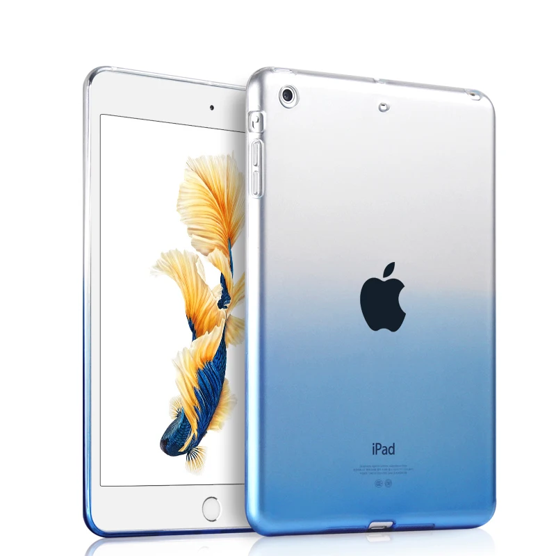 Мягкий ТПУ чехол для Apple iPad Mini ультра тонкий полупрозрачный задний Чехол Защитная