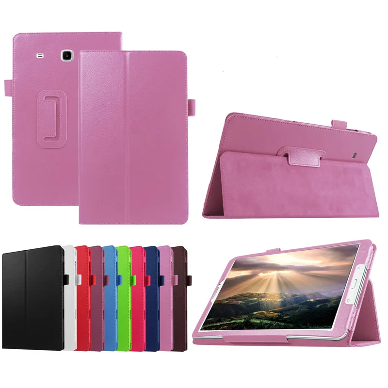 Чехол книжка из искусственной кожи с подставкой личи для Samsung Galaxy Tab A 6 A6 7 0 2016 T280 SM