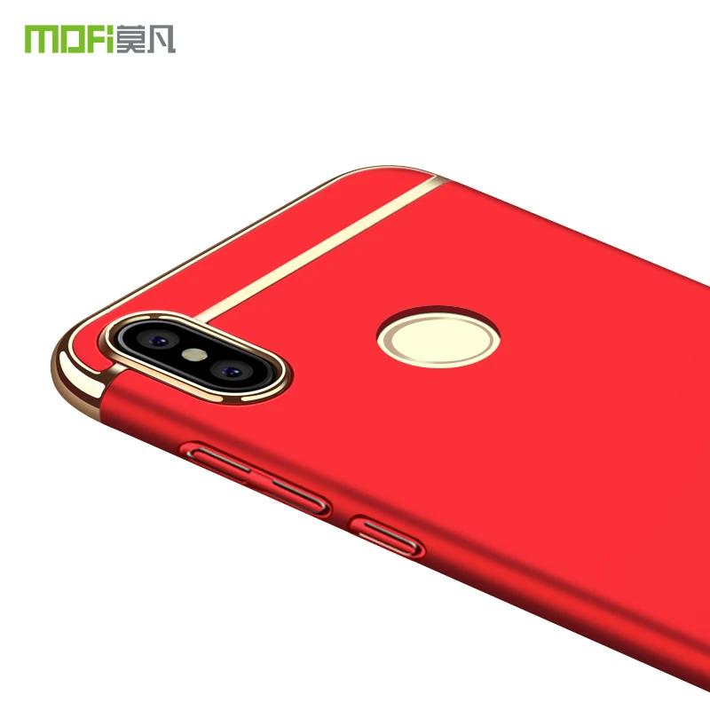 Electroplate Case For Xiaomi Redmi 6 Pro MOFi Shockproof 3 In 1 Matte Slim PC Cover Frames Hybrid |