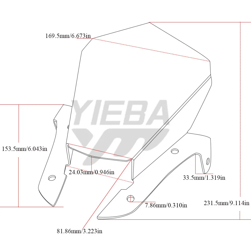 Для Yamaha MT07 MT 07 2013 2014 2015 2016 2017 мотоцикл лобовое стекло CNC для мотокросса|Накладки и