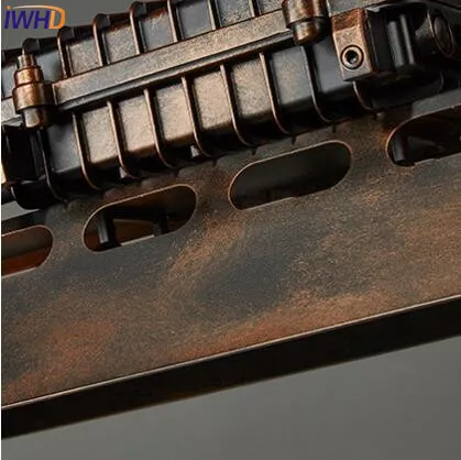 Винтажные подвесные светильники IWHD в американском стиле лофт барный Домашний