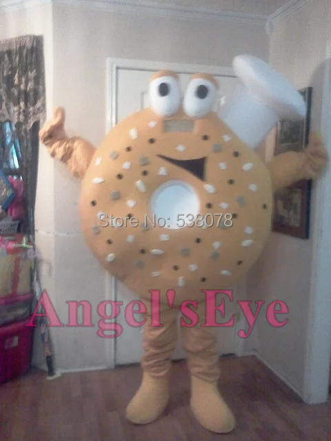 Костюм-талисман для взрослых платье аниме-косплея Рождественский еда Пончик