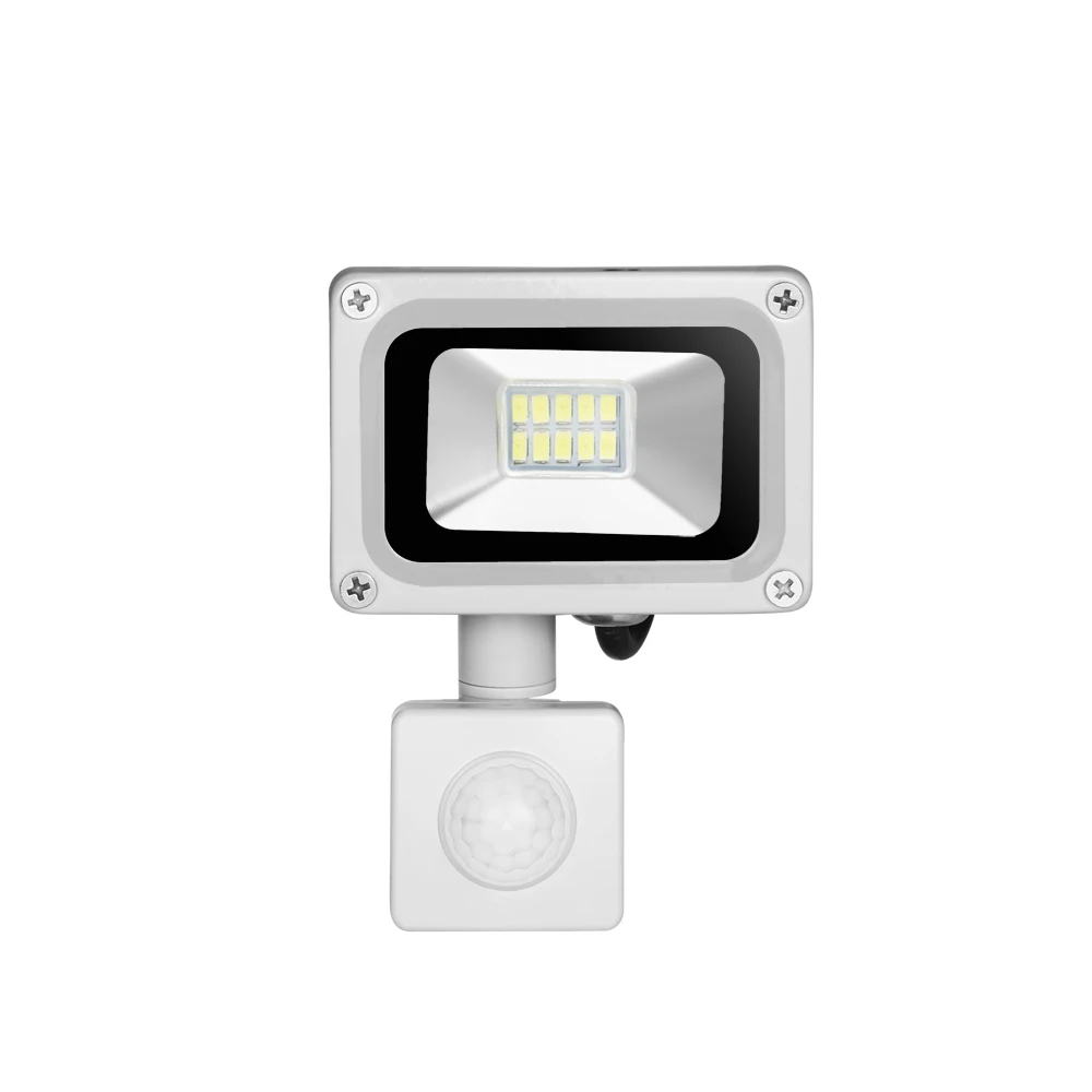 Светодиодный прожектор с датчиком движения 10 Вт 220 В IP65 SMD5730 для использования на