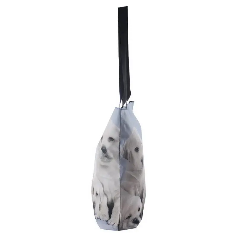 Cute Dogs Womens Eco Shopping Bag Girl's Utility School Travel Tote Foldable Grocery Packing Beach Free shipping | Багаж и сумки
