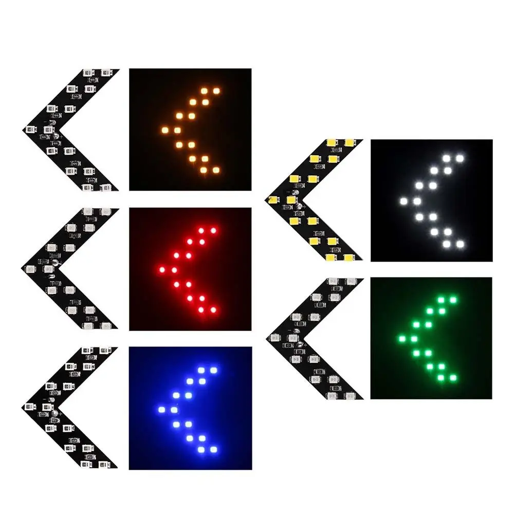 SEKINEW Авто 2 х Автомобильное боковое зеркало заднего вида стрела 14SMD LED указатель