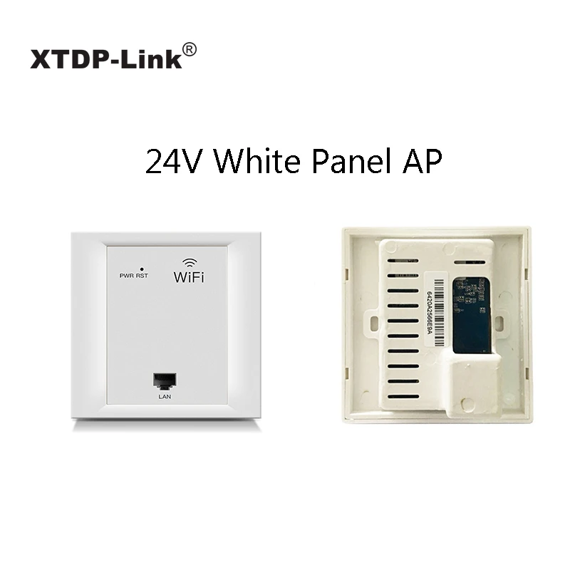 24V White Ретранслятор 86 pannel AP type 2,4G 300Mbps Беспроводной маршрутизатор для путешествий wifi в стене точка доступа poe 24V дополнительный цвет белое золото - Цвет: 24V White