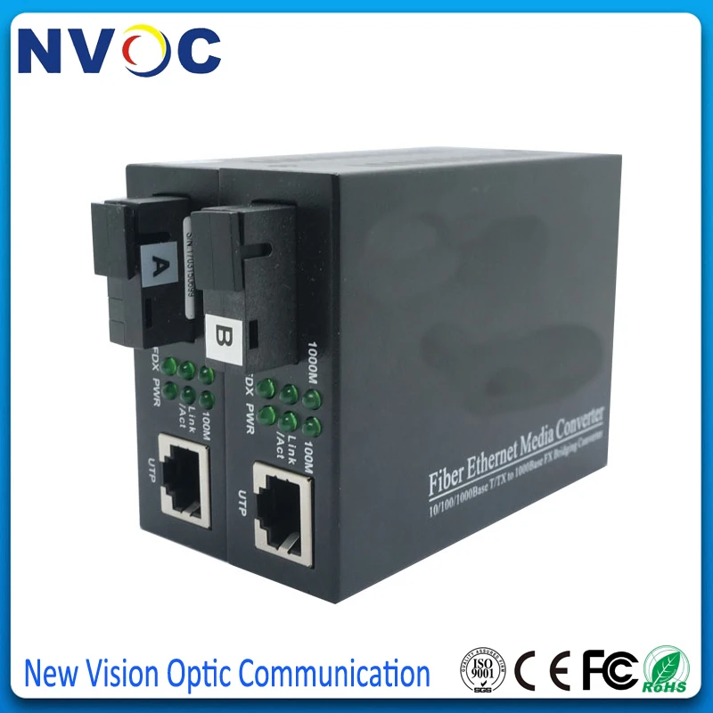 1000 база 1 25G SC симплексный SM волокно RJ45 энтернет медиа конвертер Netlink волоконно