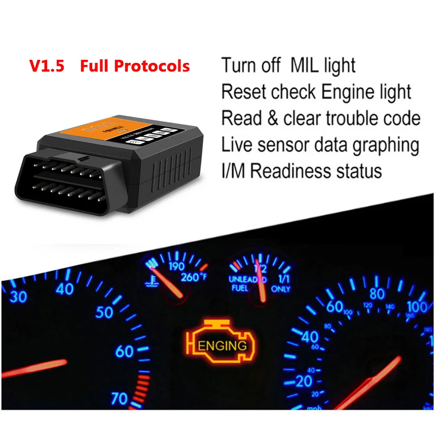 FOXWELL FW601 универсальный OBD2 wifi ELM327 V 1 5 сканер для iPhone IOS автоматический OBDII