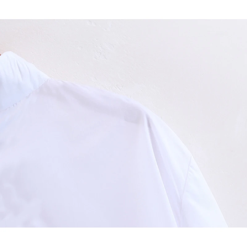 Leo Grand women casual white blouses turtleneck long sleeves shirts buttons design oversized tops blusas 913018 |