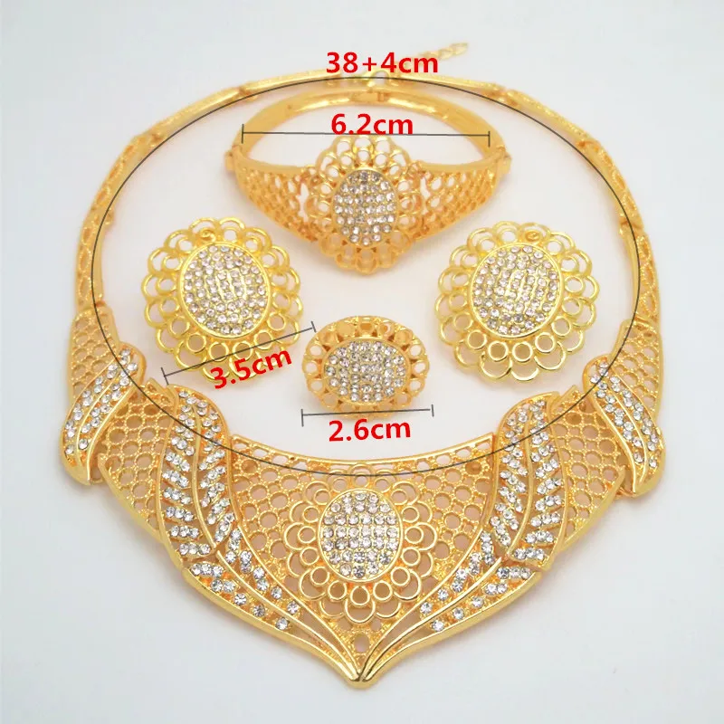 Свадебные модные ювелирные изделия из золота из Дубаи наборы нигерийские женские Свадебные африканские бусы комплект ювелирных изделий оптом дизайн