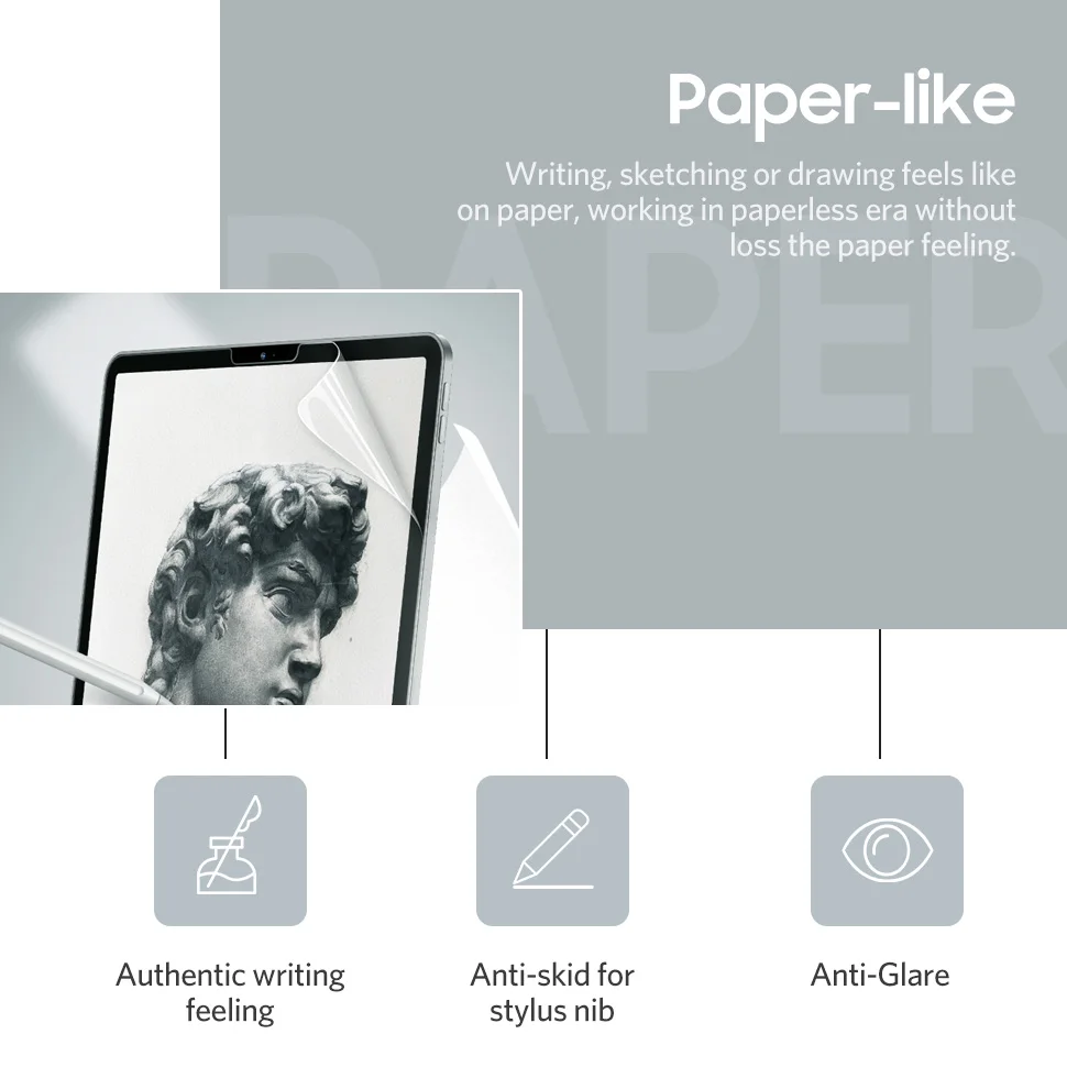 

Paper-Like Screen Protector Film Matte PET Anti Glare Painting For Microsoft Surface Pro 3 4 5 6 7 Go Book 1 2 13.5 15 inch
