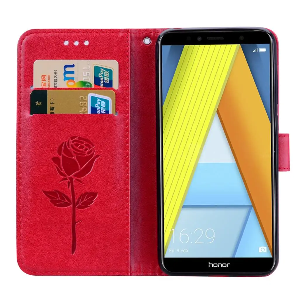 Кожаный чехол для Huawei honor 7A Pro 5 7 дюйма подставка задние крышки флип Honor 45