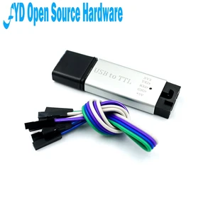 1 шт. алюминиевый корпус CP2102 USB 2,0 к TTL UART модуль 5Pin последовательный преобразователь STC Замена FT232 модуль Поддержка 5 В3,3 В для