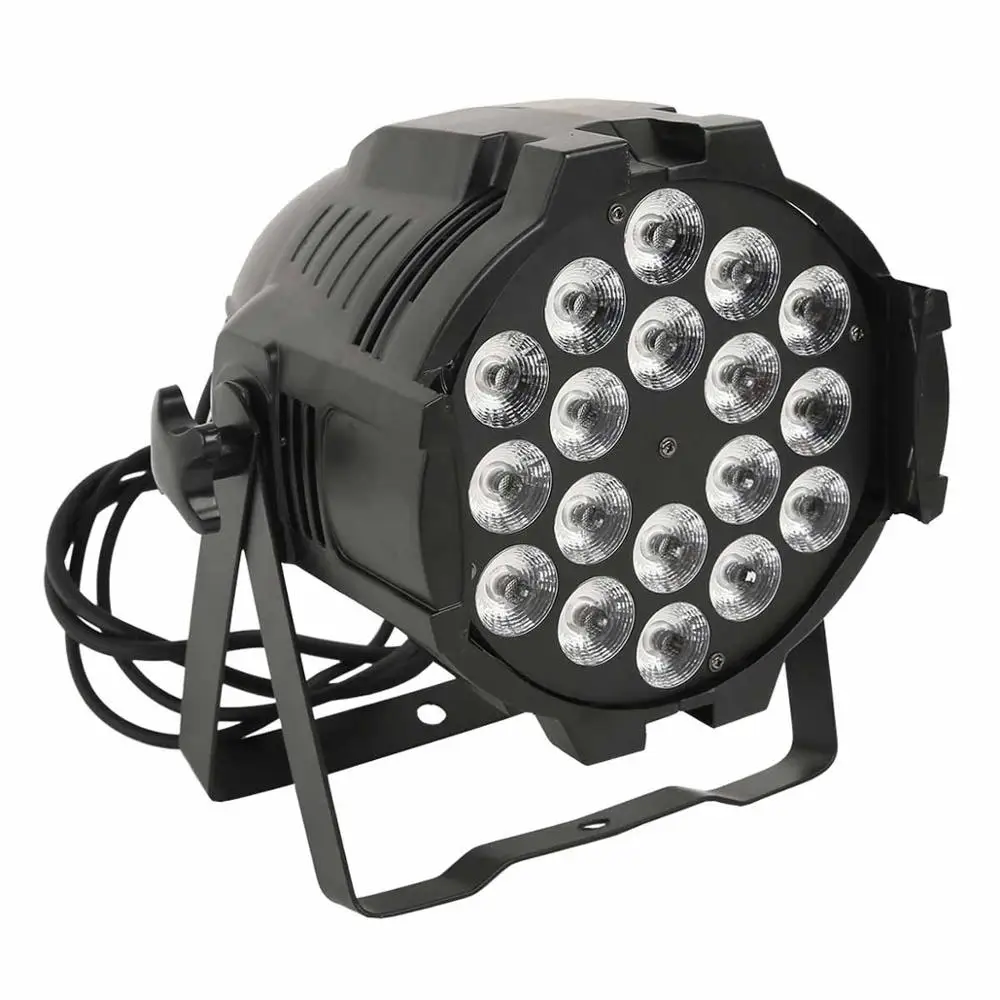 2шт 18x15 Вт Светодиодный светильник DMX 512 RGBWA 5в1 звуковой активный PAR64 сценический