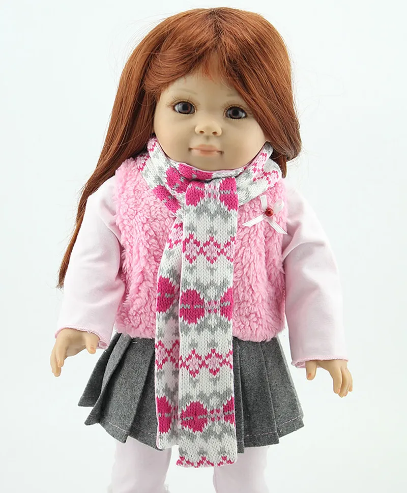 Бесплатная доставка 18 &quot45 см American Girl куклы реалистичные девушки детские игрушки
