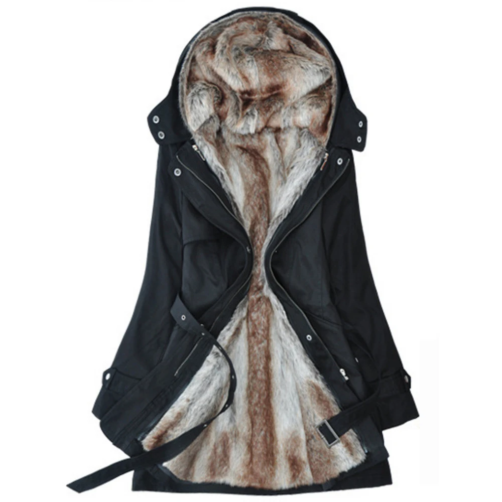 LOSHAKA Women Winter Jacket 2018 Casual Ladies Basic Coat jaqueta feminina jacket Warm Long Sleeve women parkas with faux fur | Женская