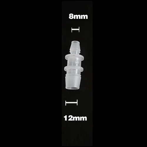 12mm-8mm Пластик 6 Тип 1 шт. зажим для аквариумного шланга адаптер CO2 Airline трубка коннектор конвертер рыбы завод бак Водопровод - Цвет: 12mm-8mm
