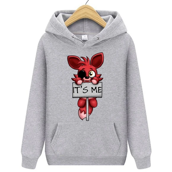 It's me Kawaii FNAF/Плюшевые мужские свитшоты с изображением лисы Весенняя Брендовая