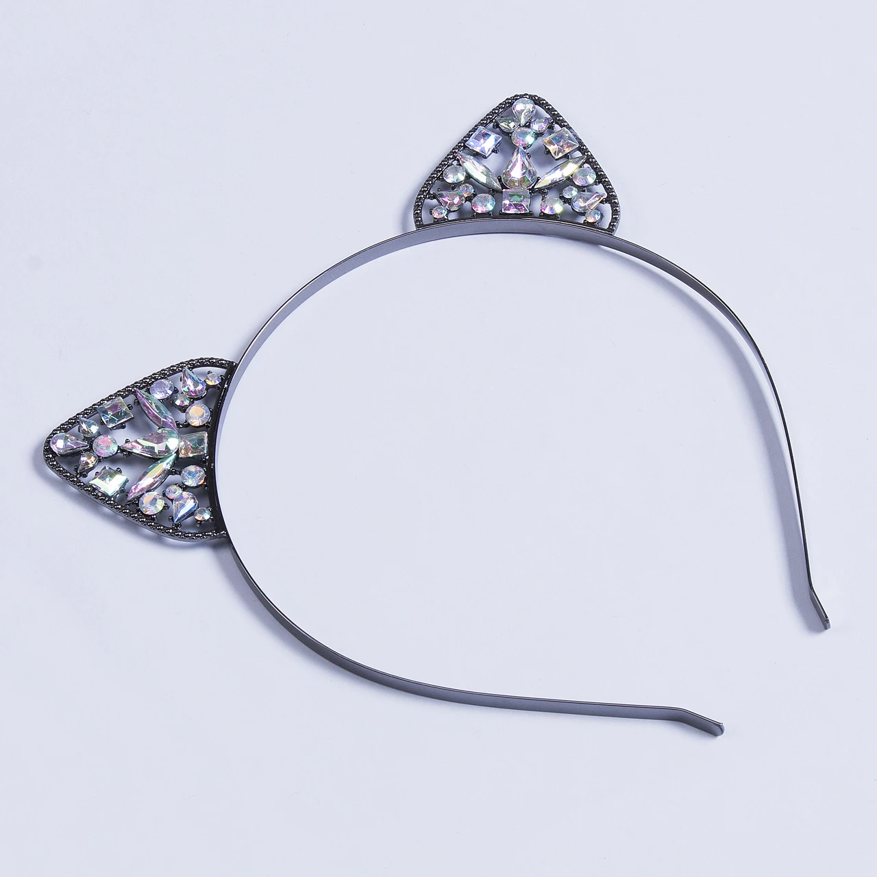 Sweet Cute Baby Kid Girls Metal Rhinestone Cat Ear Headband Hair band Costume Party Cosplay | Детская одежда и обувь