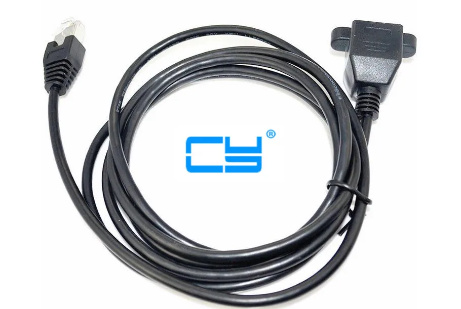 5 футов RJ45 штекер гнездо винтовое крепление для панели Ethernet LAN Сетевой