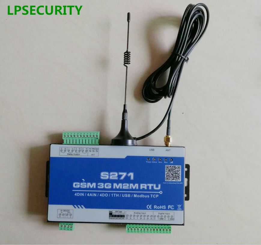 LPSECURITY 3G GSM пульт дистанционного управления терминал/беспроводной PLC контроллер