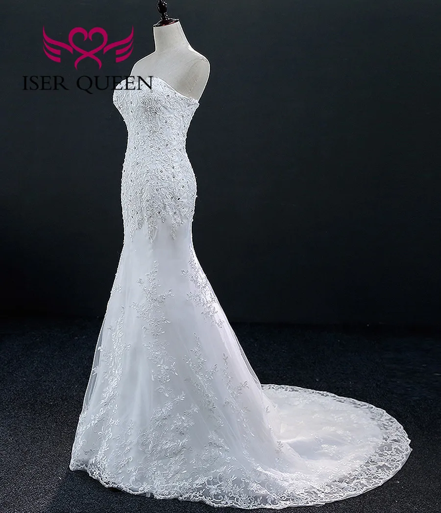 Кружевное Свадебное платье русалки с открытыми плечами Vestido De Noiva свадебное