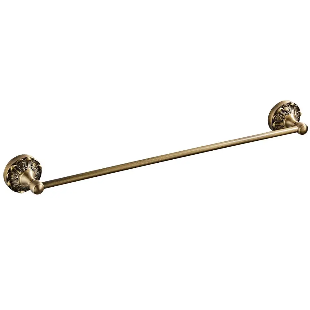 Towel bar Латунный античный набор аппаратных средств держатель туалетной бумаги держатель полотенец для мыла бумажный держатель полки в ванной крючок для халата - Цвет: Towel bar