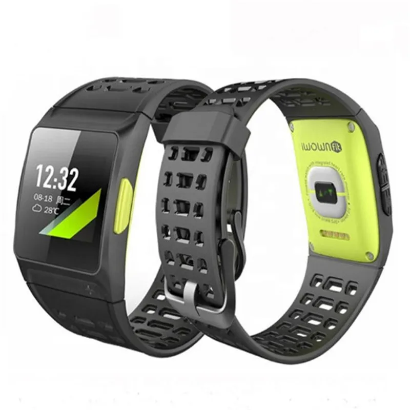 Iwownfit Iwown P1 поддержка gps динамический сердечный ритм ECG Обнаружение HRV анализ Встроенный gps ips часы