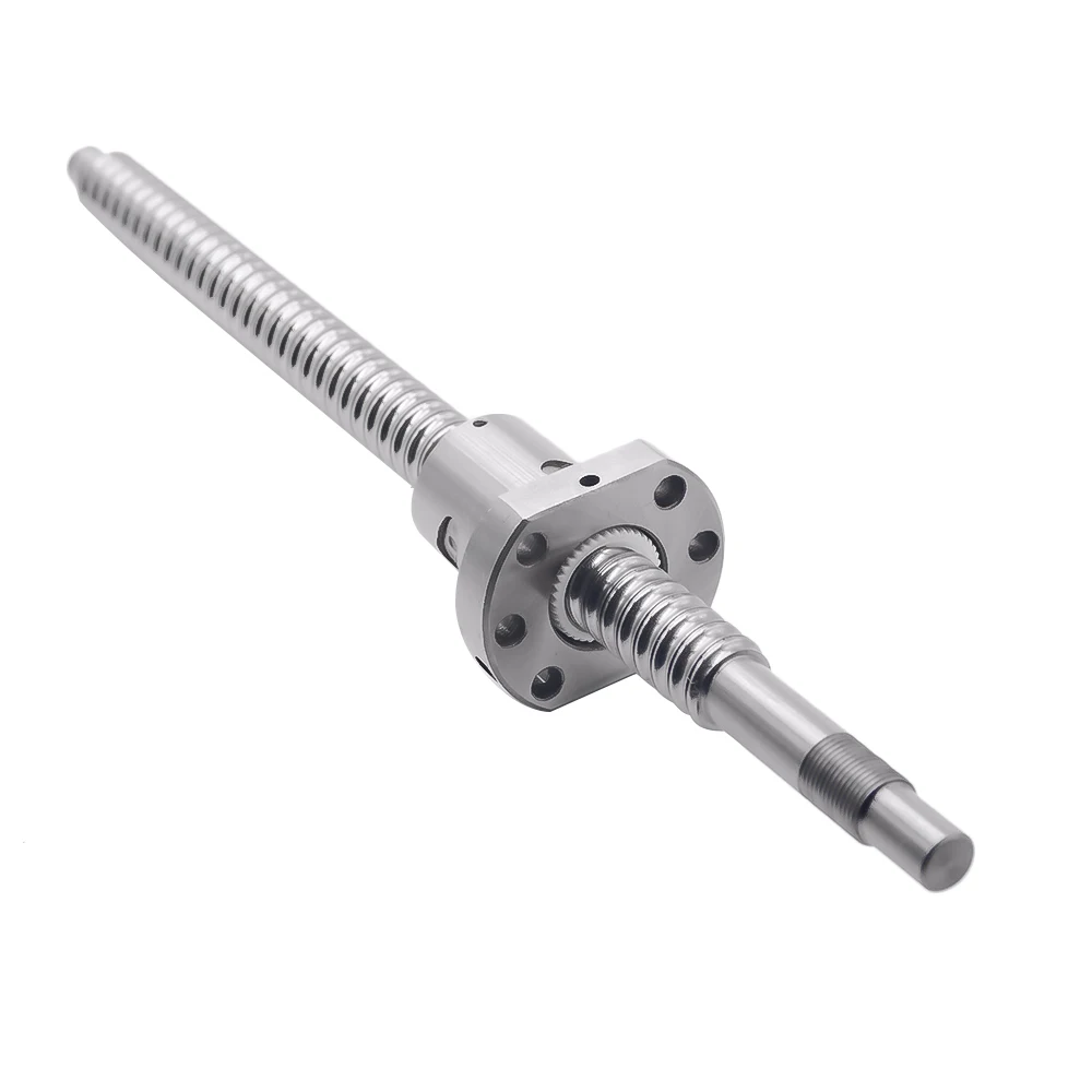 

Ballscrew SFU2505-200mm 250 300 350 400 450 500 550 mm ball screw with flange single ball nut BK/BF20 end machined CNC parts