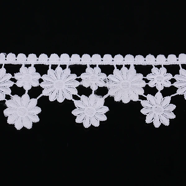 Водорастворимый цветочный узор отделка венецианской кружевной ленты для