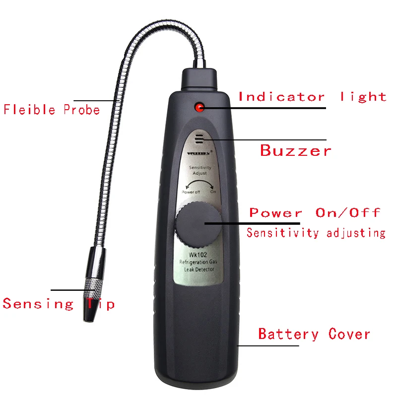 WK102 Rfrigerant галогенные фреон анализатор CFC HFC газа детектор утечки R134A R410A