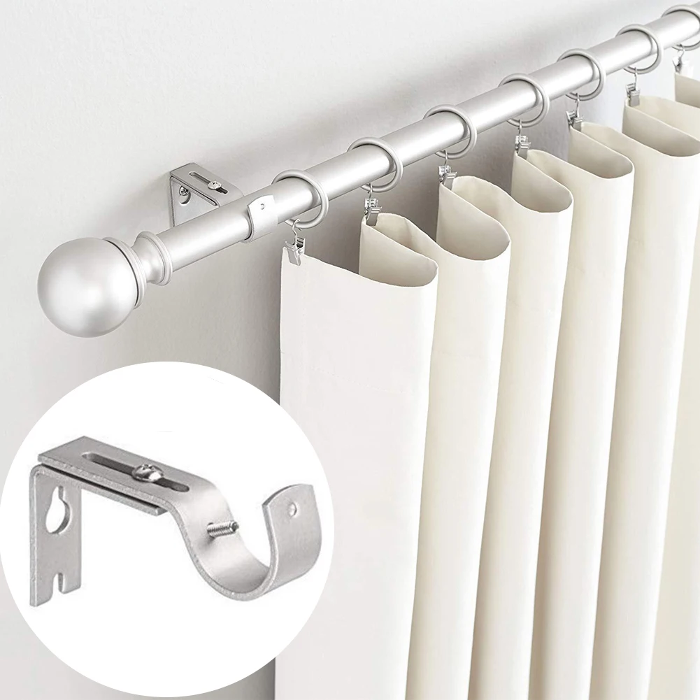 2 шт. подвесной кронштейн для карниза DIY металлическая конструкция крюк поддержка крепкий Регулируемый домашний фиксированный декоративный оконный аксессуар