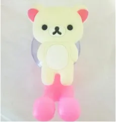 Rice bears 1 шт. Новое поступление милая мультяшная присоска держатель для зубной щетки Крючки-присоски для ванной комнаты Набор аксессуаров экологически чистые - Цвет: Rice bears
