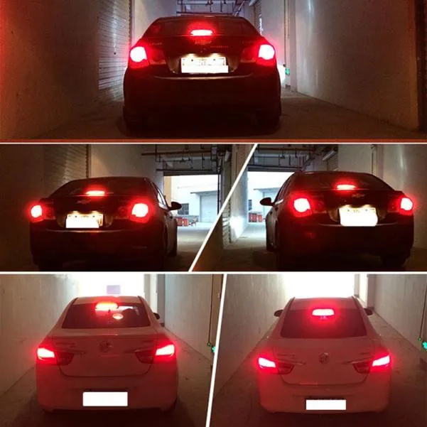 Лидер продаж 2019 года автомобильная светодиодная лампа 4x cob p21w 12SMD 1156 ba15s 12 В для