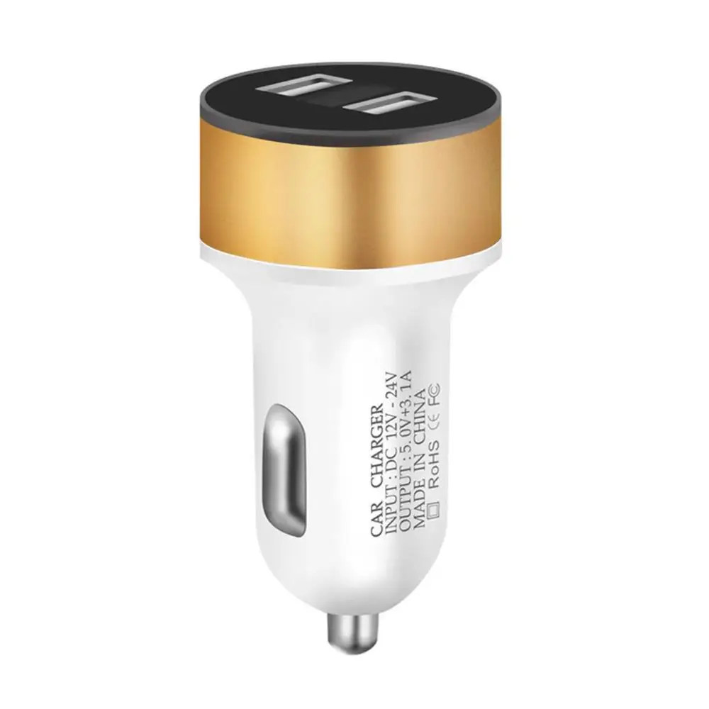 Двойной USB 12V-24V 3.1A мобильный телефон автомобильное зарядное устройство адаптер