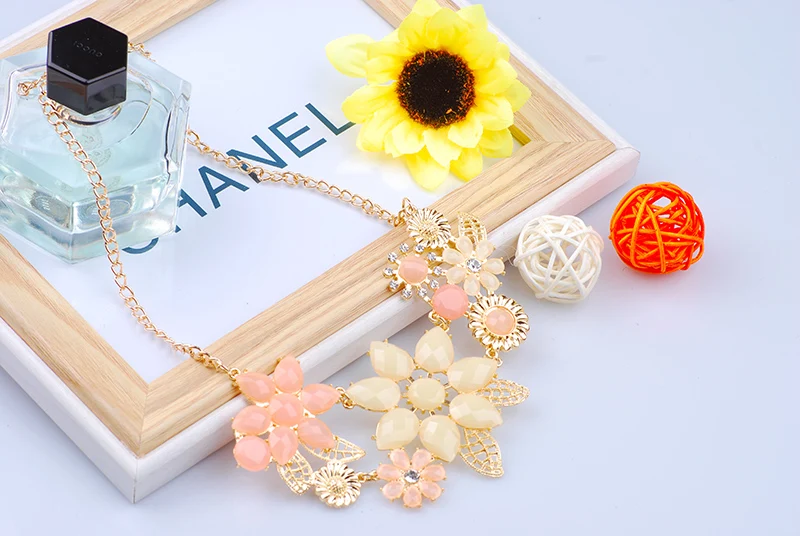 Katrina 2017 new Europe and the United States style Sweet bright bauhinia Temperament joker necklace | Украшения и аксессуары