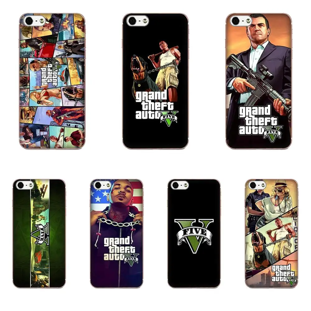 ТПУ кожа Paintin Grand Theft Auto Gta для Galaxy J1 J2 J3 J330 J4 J5 J6 J7 J730 J8 2015 2016 2017 2018 mini