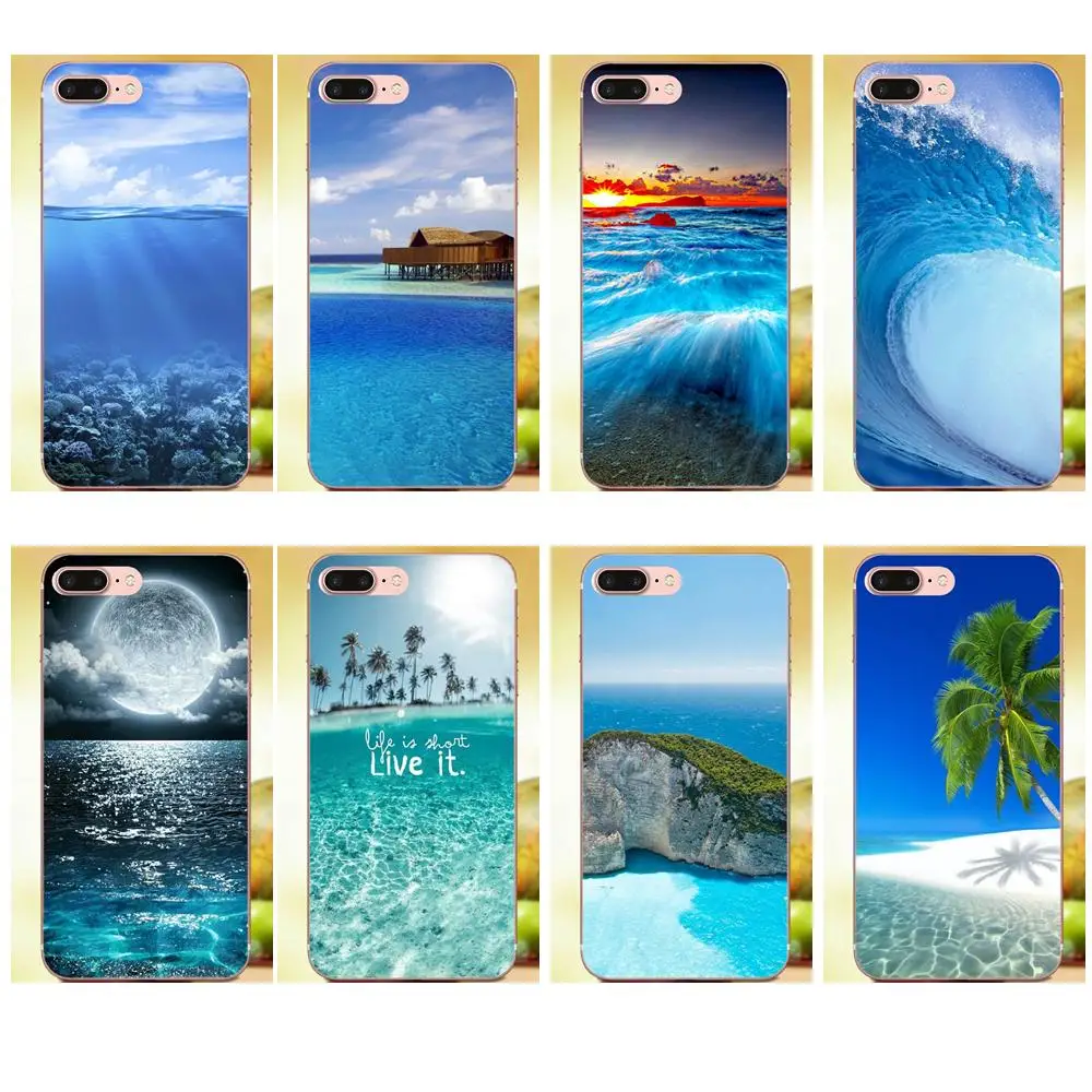Beautiful Blue Ocean Seascape Waves For Moto G G2 G3 G4 G5 HTC 530 626 628 630 816 820 One A9 M7 M8 M9 M10 E9 Plus U11 | Мобильные