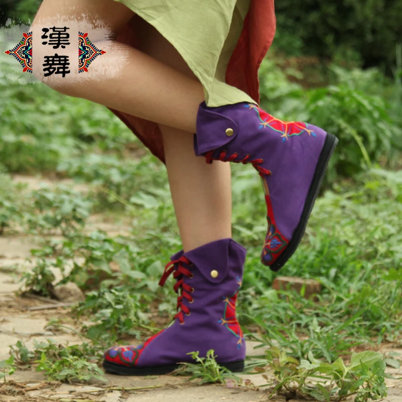 Китайский танец 2015 осенние модели этническом стиле лучших синглов обувь на