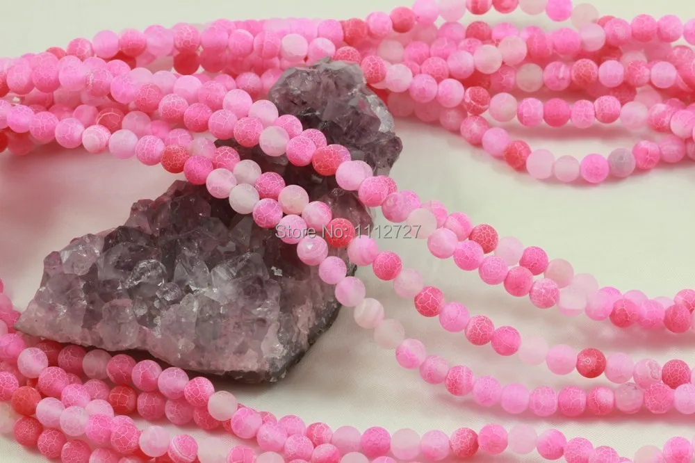 

Trendy Accessory Crafts Parts Pink Onyx Semi Finished Natural Stones 8mm Round DIY Beads Finish Beads Jewelry Making Wholesale